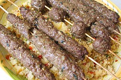 L'agneau haché en brochettes Kafta