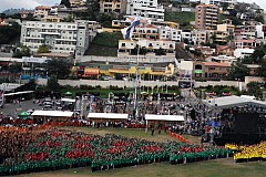 Honduras : le plus grand sapin humain du monde Honduras : le plus grand sapin humain du monde