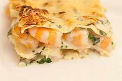 Lasagnes aux crevettes