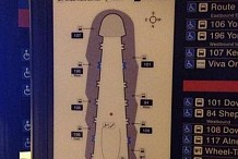 Un plan du métro en forme de pénis retiré d'une station à Toronto