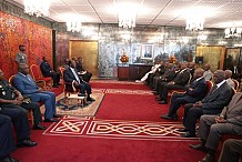 Côte d’Ivoire: des Généraux de l’Armée ivoirienne à la retraite, reçus par Ouattara Alassane
