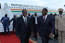 Arrivée à Abidjan de Faure Gnassingbé pour une visite d'amitié et de travail de 24h