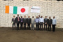La Côte d'Ivoire reçoit 10.340 tonnes de riz blanchi du Japon