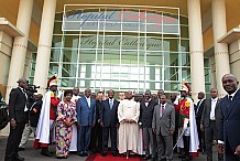 Le président Ouattara inaugure l’hôpital Saint Jean-Baptiste de N’Douci, le 16 avril