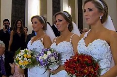 (Vidéo) Les triplées se marient le même jour au même endroit