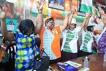La jeunesse féminine du RDR engagée pour la réélection d’Alassane Ouattara en octobre 2015