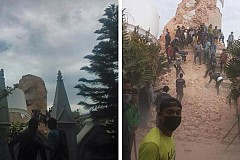 Un puissant séisme de magnitude 7,9 a secoué le Népal provoquant d'énormes dégâts Un puissant séisme de magnitude 7,9 a secoué le Népal provoquant d'énormes dégâts