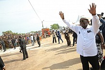 Visite d’Etat : le président Ouattara prône la paix et la réconciliation à Adzopé
