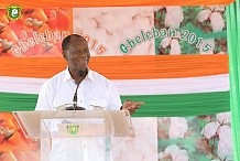 Le Chef de l’Etat a animé un meeting à Gbéléban, 3ème étape de sa visite d’Etat dans les Régions du Kabadougou et du Folon