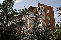 (Vidéo) Un immeuble de Madrid s'effondre juste après l'évacuation
