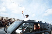 Le Chef de l’Etat a animé un meeting à Grand – Lahou, 2ème étape de sa visite d’Etat dans la Région des Grands Ponts.