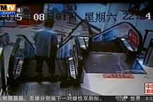(Vidéo) Chine : il perd un pied après avoir été happé par un escalator 