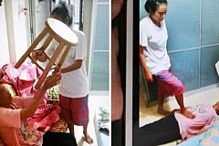 Singapour : Elle bat sa mère malade et la nourrit  avec des excréments