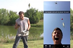 (Vidéo) Il pêche avec un drone
