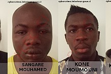 Côte d’Ivoire : 4 cybers escrocs coincés par la police après avoir exhibé leur butin sur Youtube