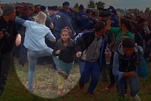 (vidéo) Une journaliste licenciée pour avoir fait un croche-pied à un migrant 