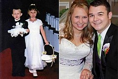 Les enfants d'honneur se marient 14 ans plus tard dans la même église Les enfants d'honneur se marient 14 ans plus tard dans la même église