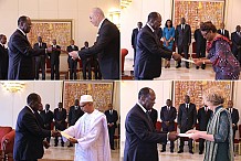 Quatre nouveaux ambassadeurs ont remis leurs lettres de créance au Président Ouattara