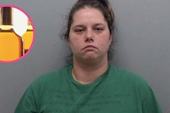 Pour faire cesser les cris du bébé, elle met du bourbon dans le biberon Pour faire cesser les cris du bébé, elle met du bourbon dans le biberon