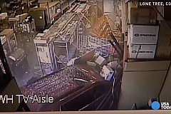 (Vidéo) Il échappe de peu à la mort sur son lieu de travail