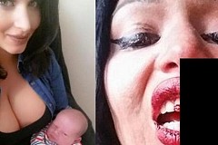 Une top-modèle frappée sauvagement dans la rue par un inconnu alors qu'elle tenait son bébé dans ses bras Une top-modèle frappée sauvagement dans la rue par un inconnu alors qu'elle tenait son bébé dans ses bras