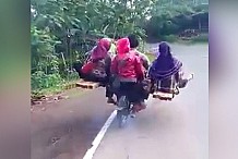 (Vidéo) Indonésie : 9 personnes sur une moto
