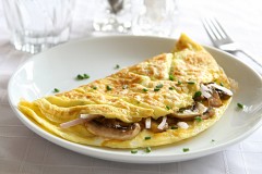 Omelette aux champignons