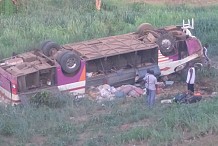 Autoroute du nord : Un car se renverse faisant plusieurs morts