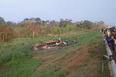 Axe Yamoussoukro-Toumodi / Un car Utb se renverse: 9 morts et plusieurs blessés graves