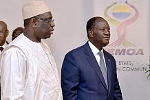 Lutte contre le terrorisme : convergences de vues entre Alassane Ouattara et Macky Sall
