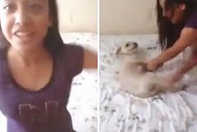 Elle jette et frappe son chiot à plusieurs reprises, en souriant (vidéo)
