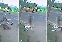 (Vidéo) Impressionnant... ! Une camera filme un accident mortel et l'âme de l'accidenté sortant de son corps