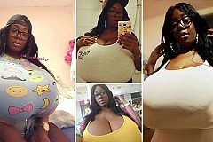 (Photos) Elle enflamme le web avec la taille de ses seins