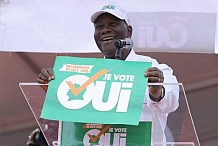 Alassane Ouattara appelle à voter la nouvelle constitution à au moins 96 %