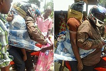 (Photos) Incroyable : On transporte des cadavres à moto en Ouganda