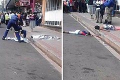 Une femme tue ses deux enfants en les jetant par la fenêtre (Photos) Une femme tue ses deux enfants en les jetant par la fenêtre (Photos)