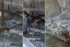 Incroyable : Un enfant de 12 ans retrouvé enterré dans un mur (Photos)