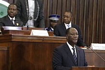 Discours du président de la république, S.E.M Alassane Ouattara à l’Assemblee Nationale
