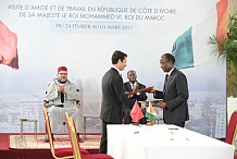 La Banque centrale populaire du Maroc et l’Etat ivoirien signent 2 conventions de plus 113 milliards de FCFA