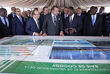 Baie de Cocody : Alassane Ouattara et le Roi Mohammed VI en visite sur le chantier