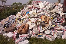 Cote d’Ivoire: 50 tonnes de faux médicaments incinérés
