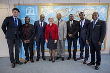 Culture : Magic System a échangé avec la directrice générale de l'UNESCO
