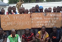 Manifestation des employés de la société Olheol industries de Bouaké pour réclamer ‘’9 mois’’ d’arriérés de salaire
