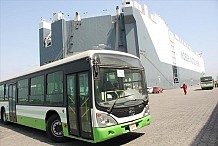 Le premier ministre Gon Coulibaly remet le 1er lot de bus TATA à la SOTRA ce mercredi