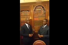 VIDEO / Côte d’Ivoire : Guillaume Soro et un ex-conseiller de Gbagbo fument le calumet de la paix à Paris