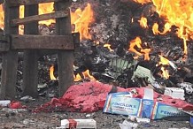 Destruction de Roxy d’Adjamé, le plus grand marché de médicaments de rue d’Abidjan