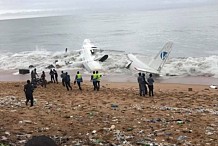 Côte d'Ivoire : Un avion s'écrase dans la mer à l'atterrissage à l'aéroport Houphouet-Boigny: des blessés