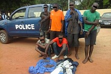 Sept présumés braqueurs dont un militaire arrêtés à Korhogo