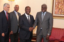 Le président de la Commission de l'UA chez Alassane Ouattara