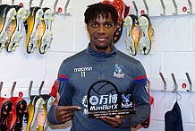 Crystal Palace : Wilfried Zaha élu joueur ManBetX de novembre par les fans du club